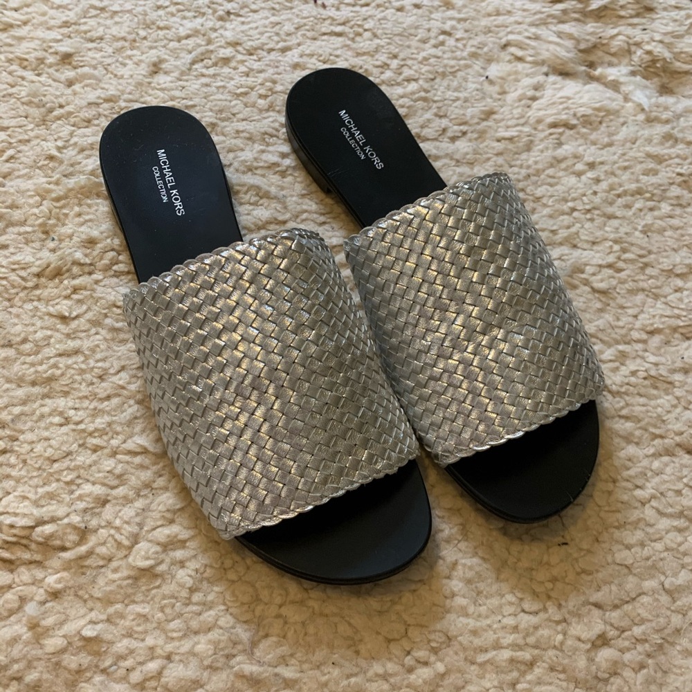 Michael Kors collection leather Slides